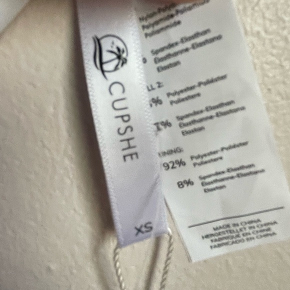 CUPSHE One Spice Wrap Color Block Swimsuit NWT - Picture 4 of 9